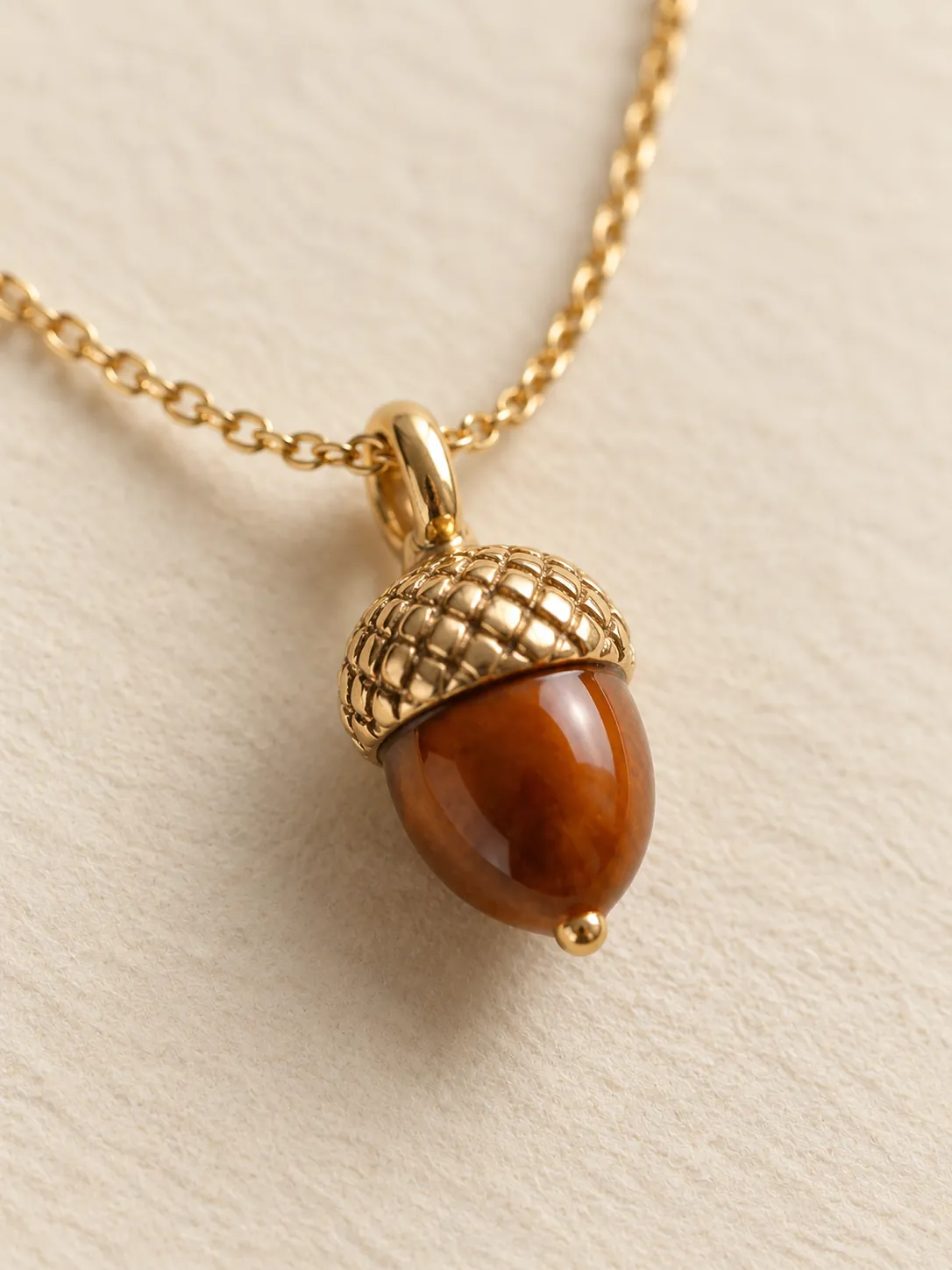 Acorn Cap Pendant — Close-up detail