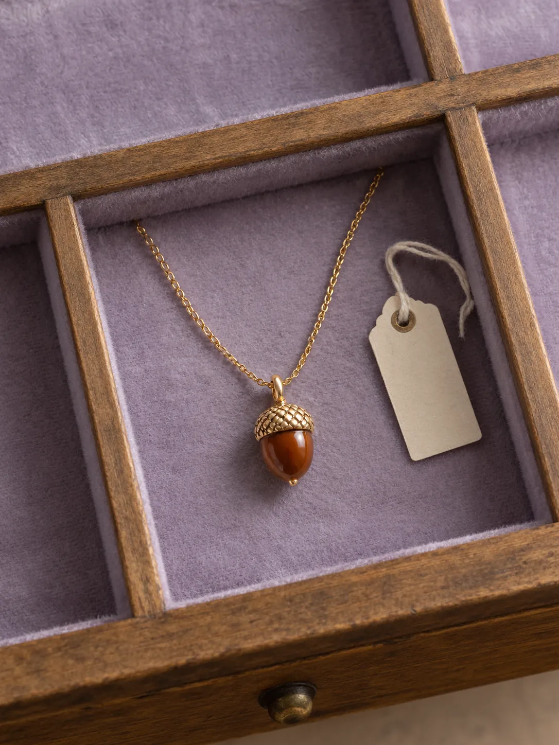Acorn Cap Pendant — In the specimen drawer