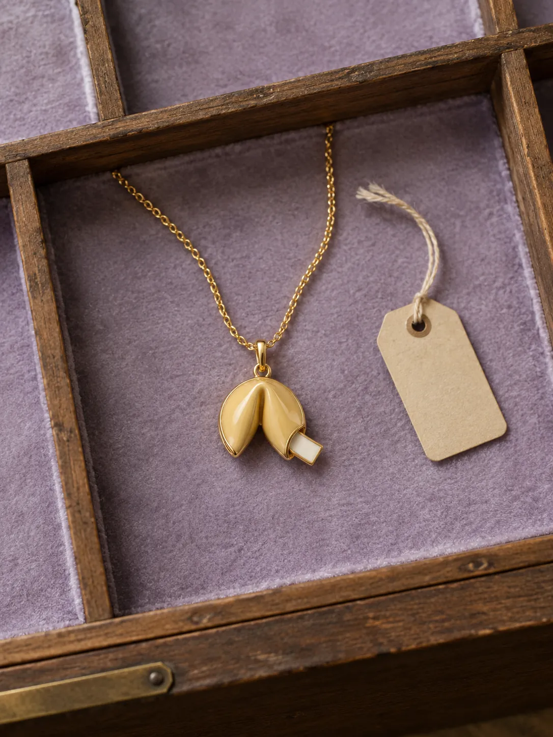 Fortune Cookie Pendant — In the specimen drawer