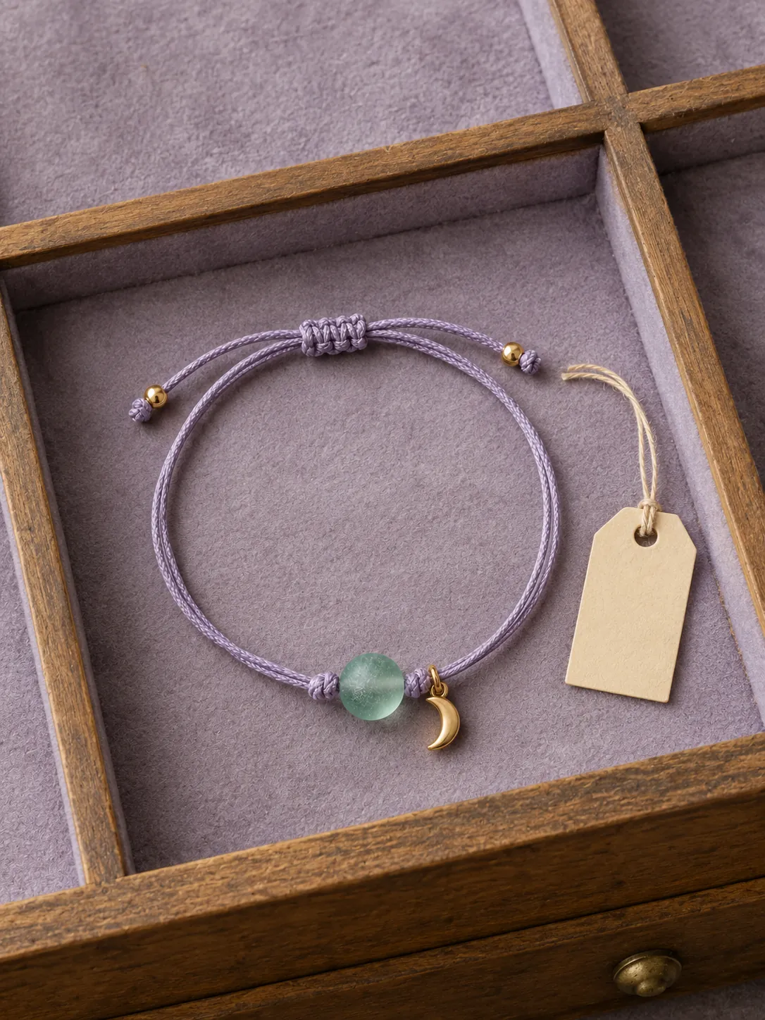 Frosted Glass Cord Bracelet — In the specimen drawer