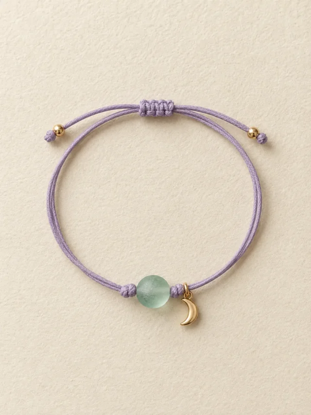 Frosted Glass Cord Bracelet
