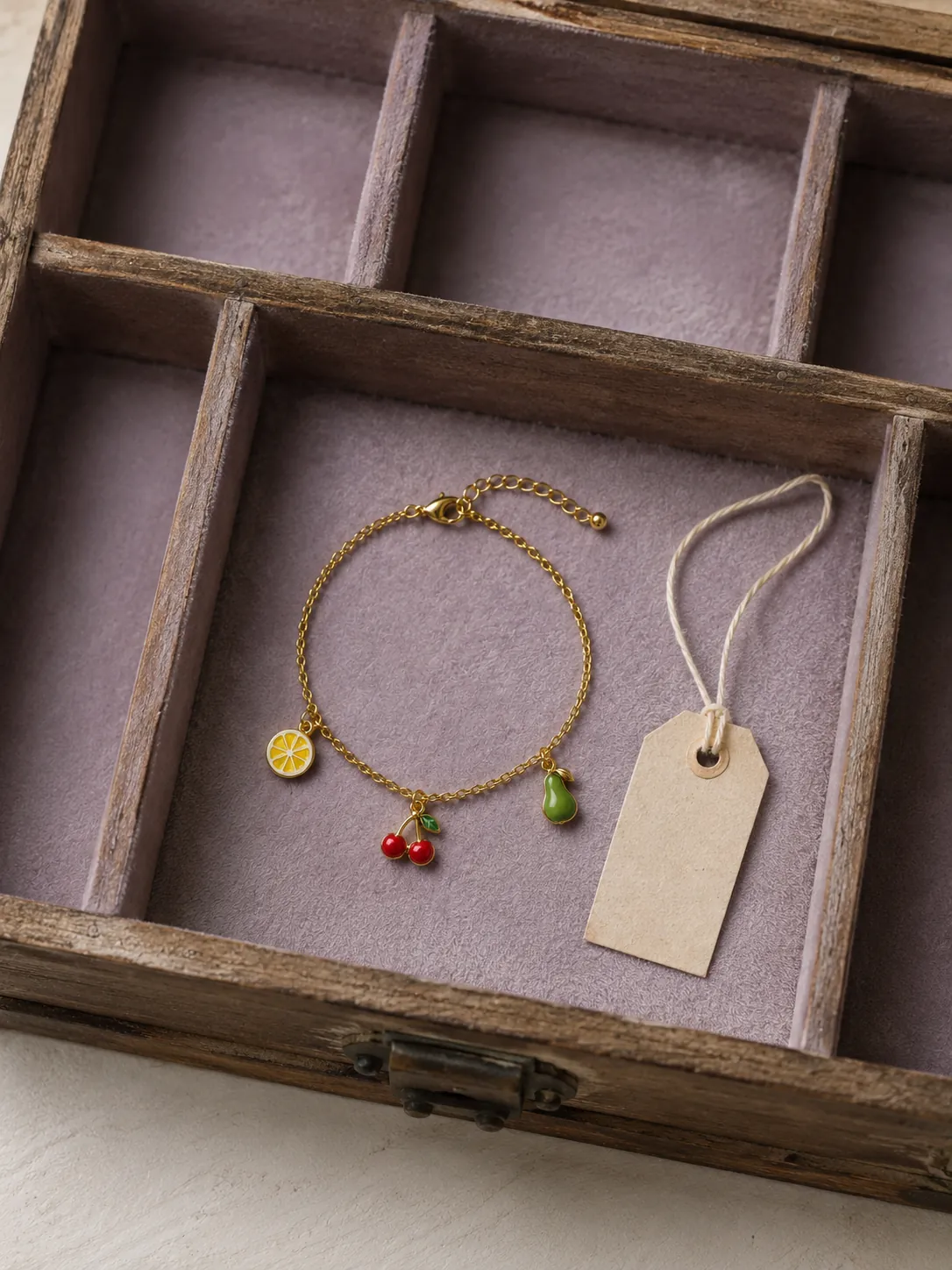Fruit Bowl Charm Bracelet — In the specimen drawer