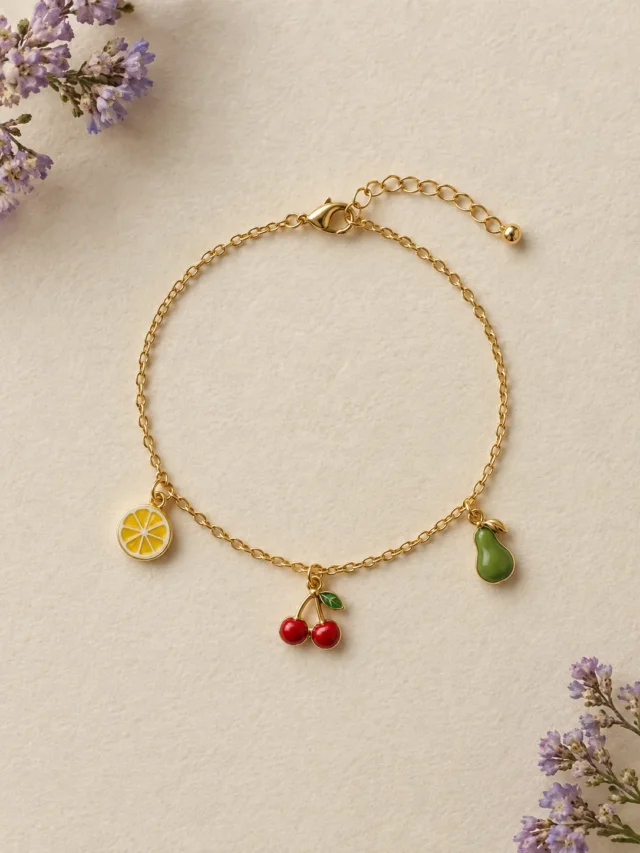 Fruit Bowl Charm Bracelet