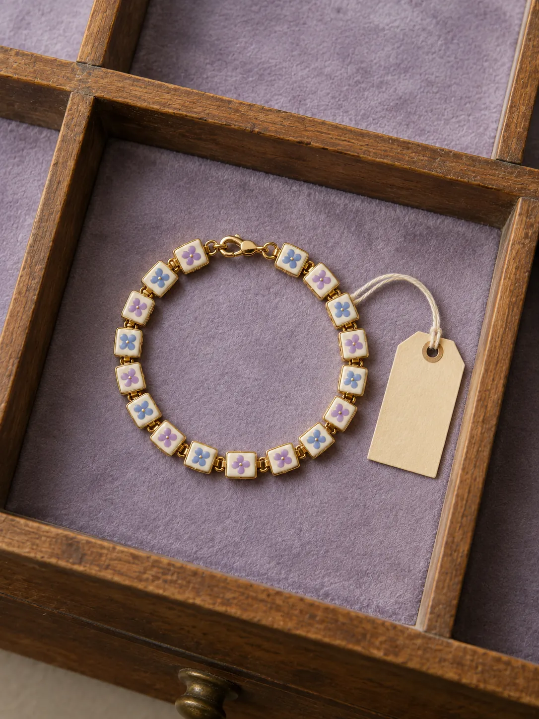 Kitchen Tile Link Bracelet — In the specimen drawer