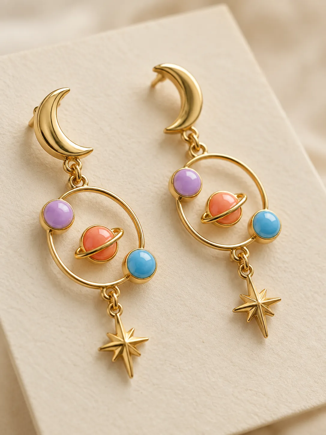 Little Orbit Statement Drops — Close-up detail