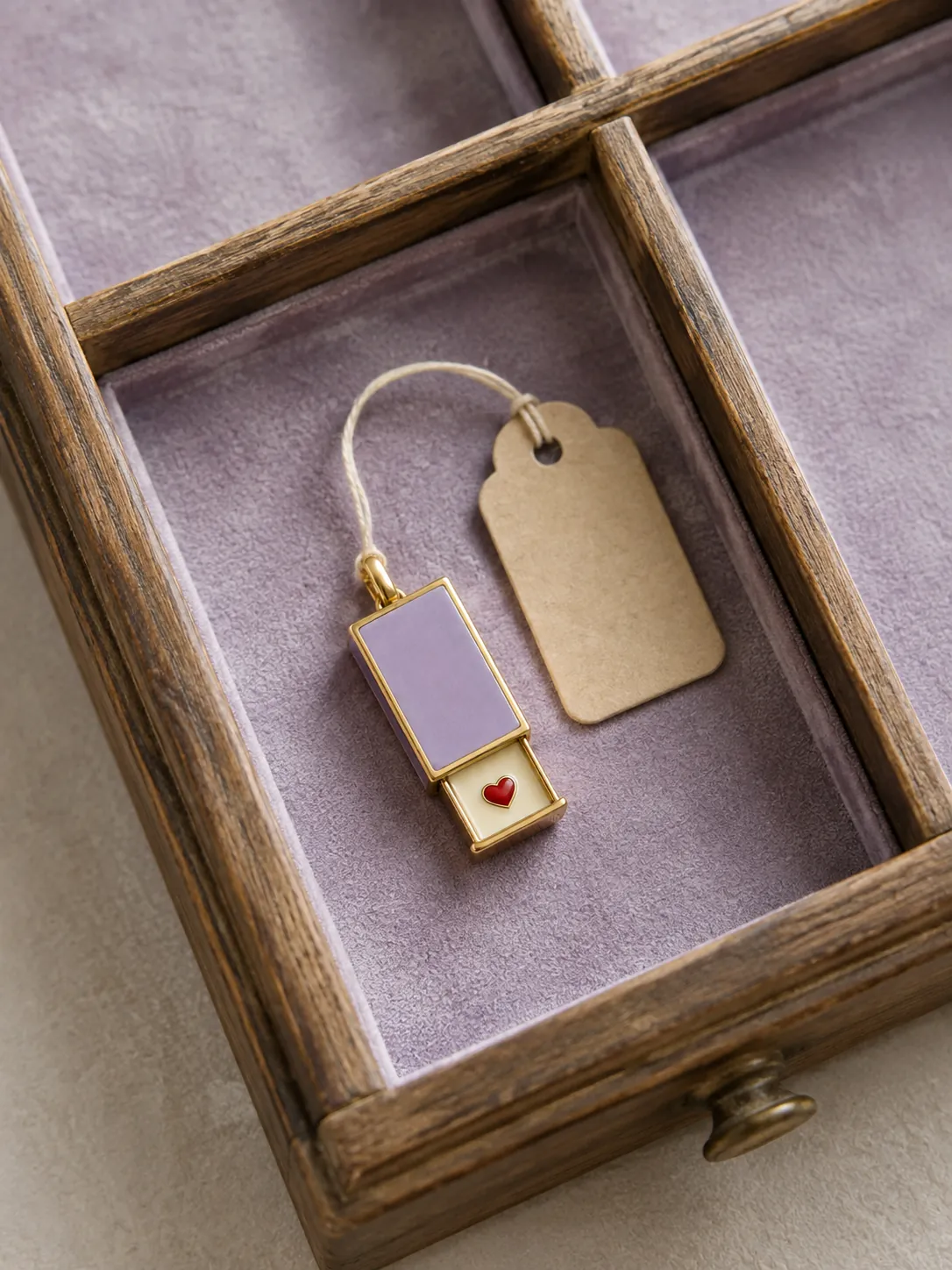 Matchbox Keepsake Pendant — In the specimen drawer