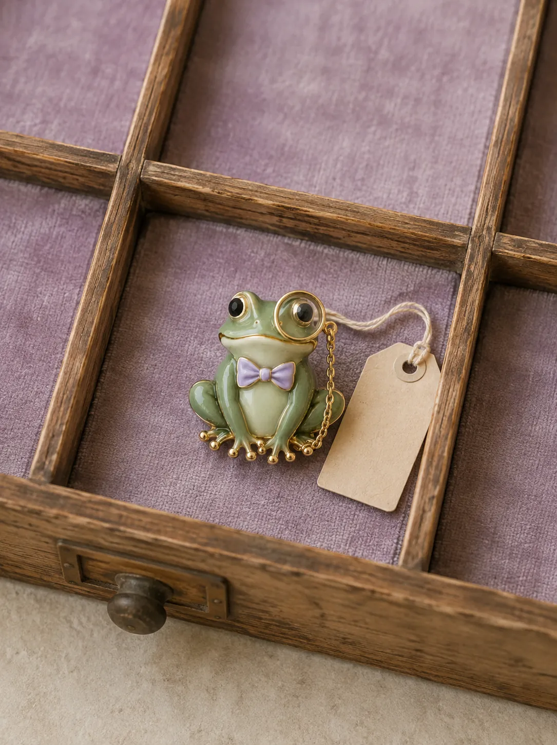 Monocle Frog Brooch — In the specimen drawer