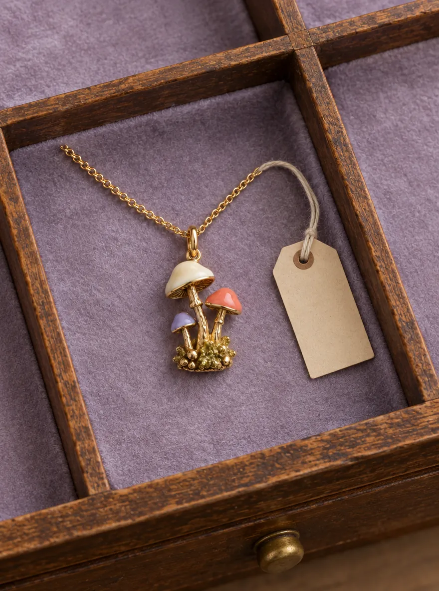 Mushroom Cluster Pendant — In the specimen drawer