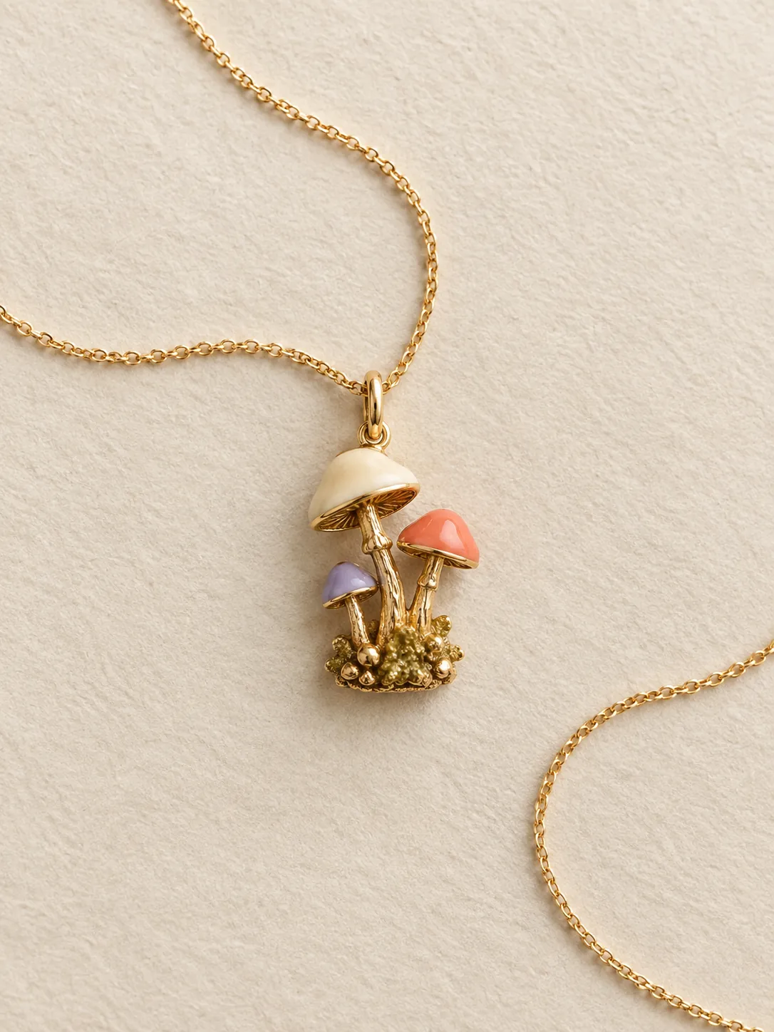 Mushroom Cluster Pendant — Front view