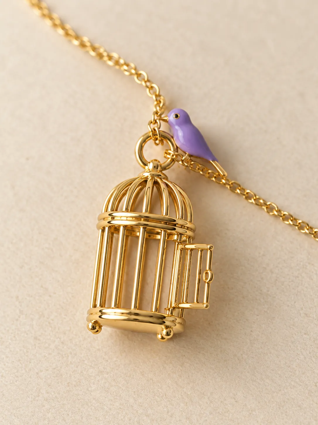 Open Cage Pendant — Close-up detail