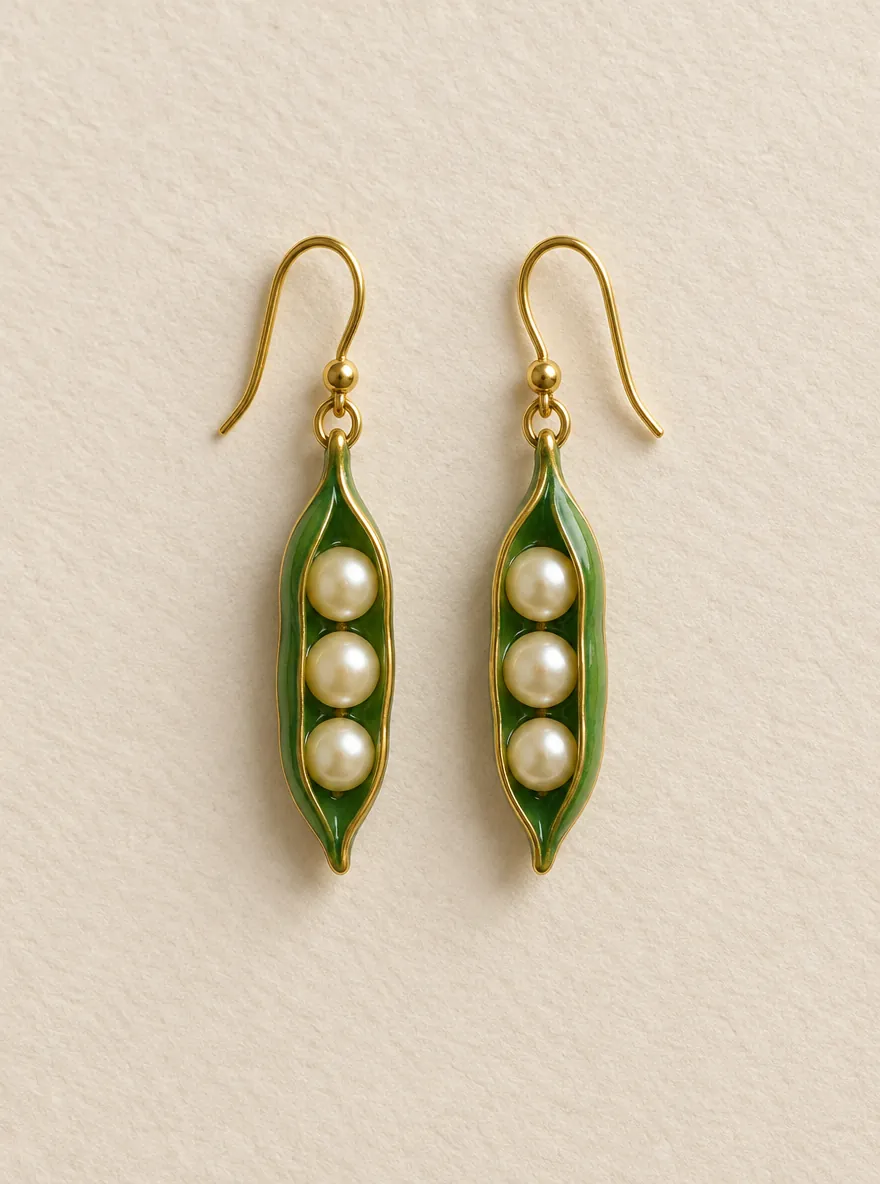 Pea Pod Drops — Front view