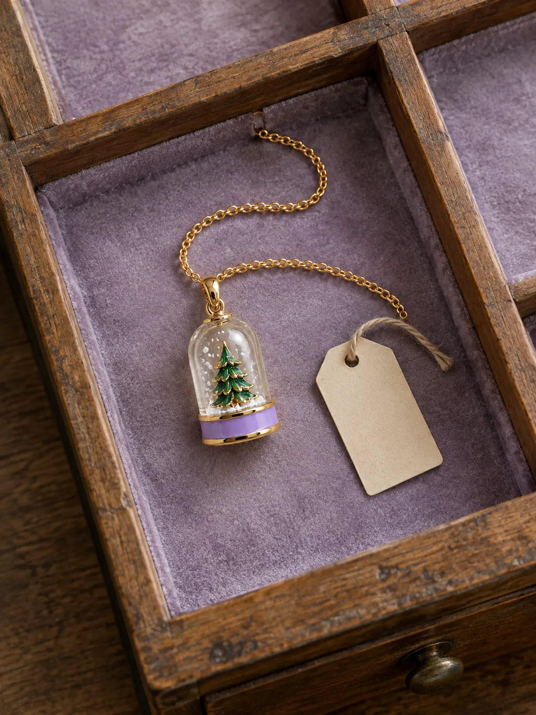 Pocket Snow Globe Pendant — In the specimen drawer