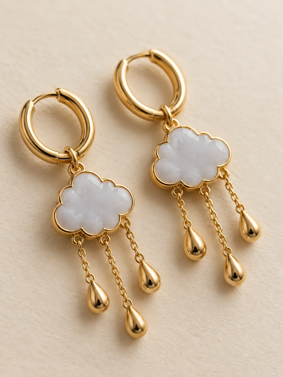 Rain Cloud Hoops — Close-up detail