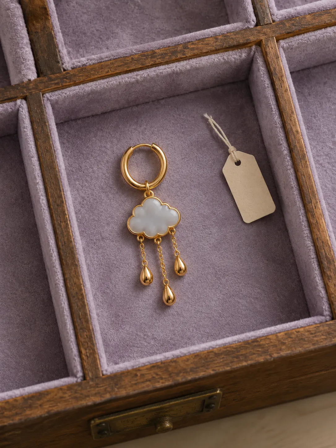 Rain Cloud Hoops — In the specimen drawer