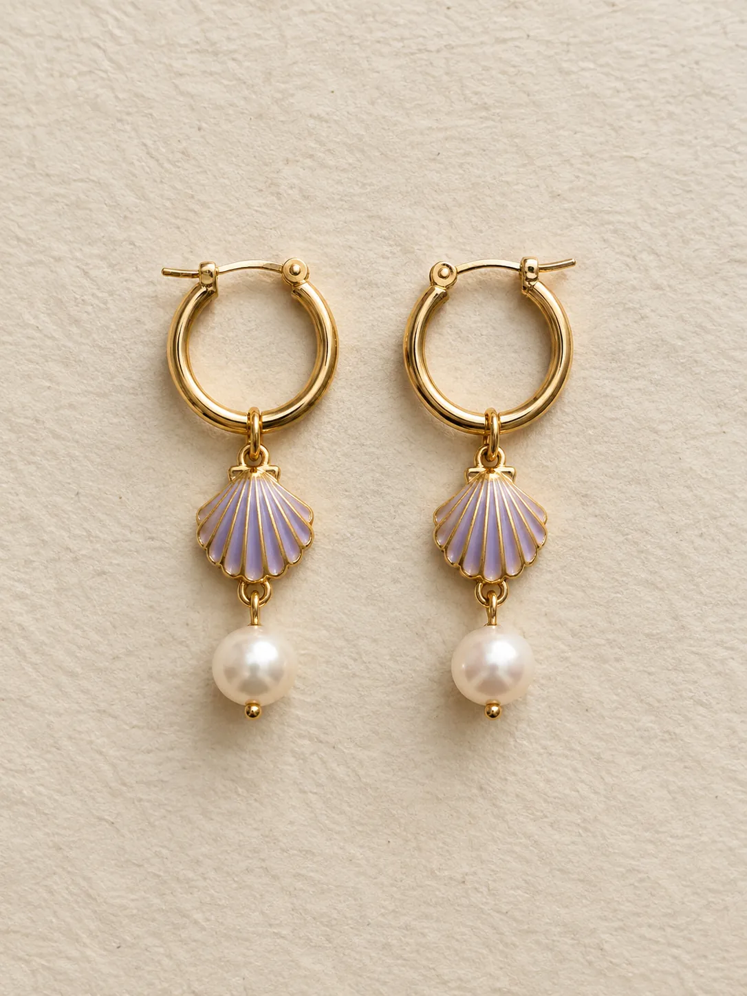 Scallop & Pearl Hoops — Forfra