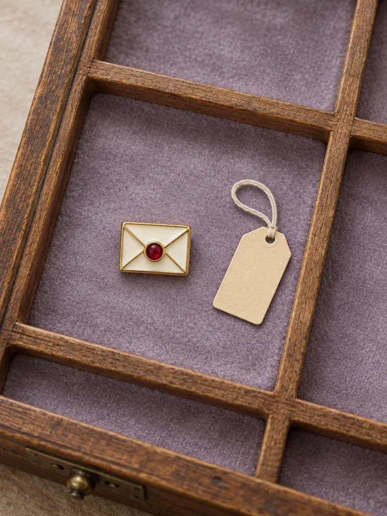 Sealed Letter Studs — In the specimen drawer
