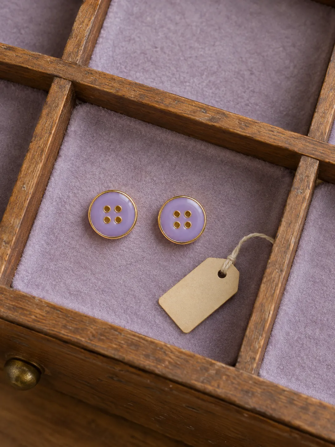 Sewing Button Studs — In the specimen drawer