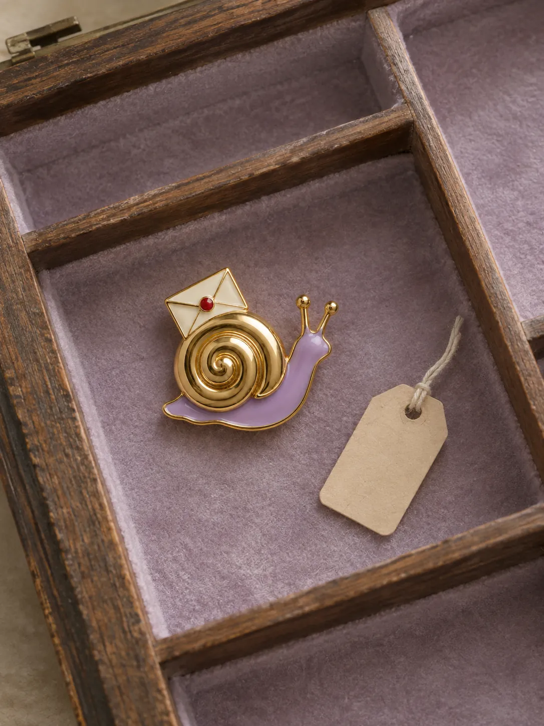 Snail Post Brooch — In the specimen drawer