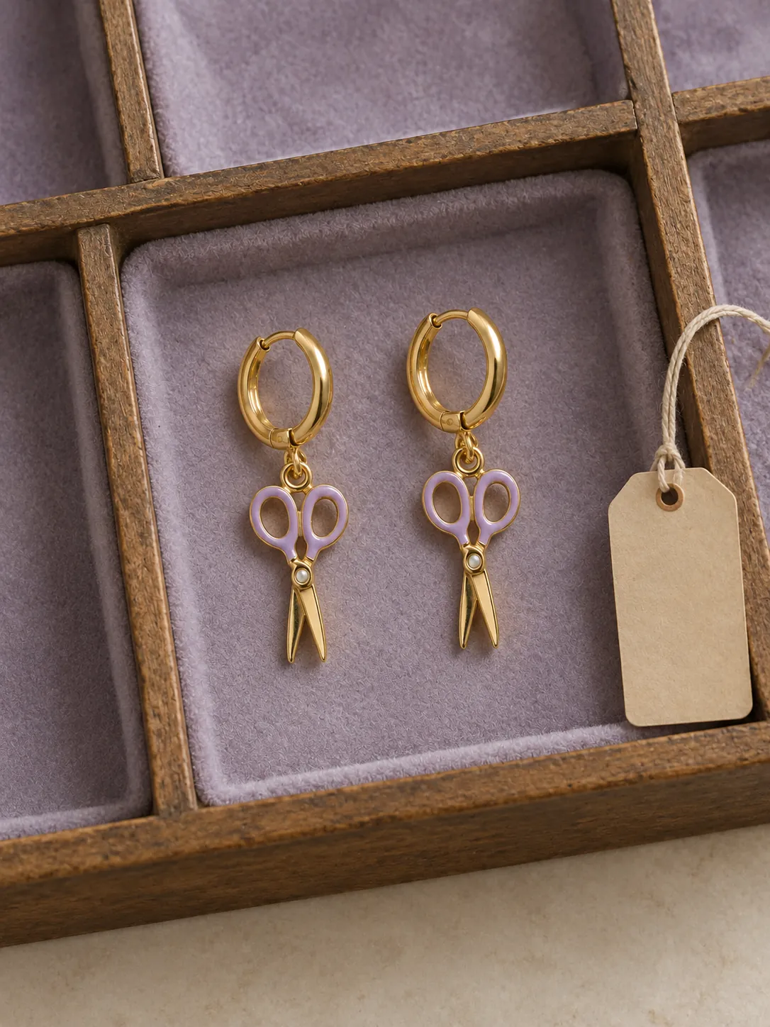 Tailor's Scissors Hoops — In the specimen drawer