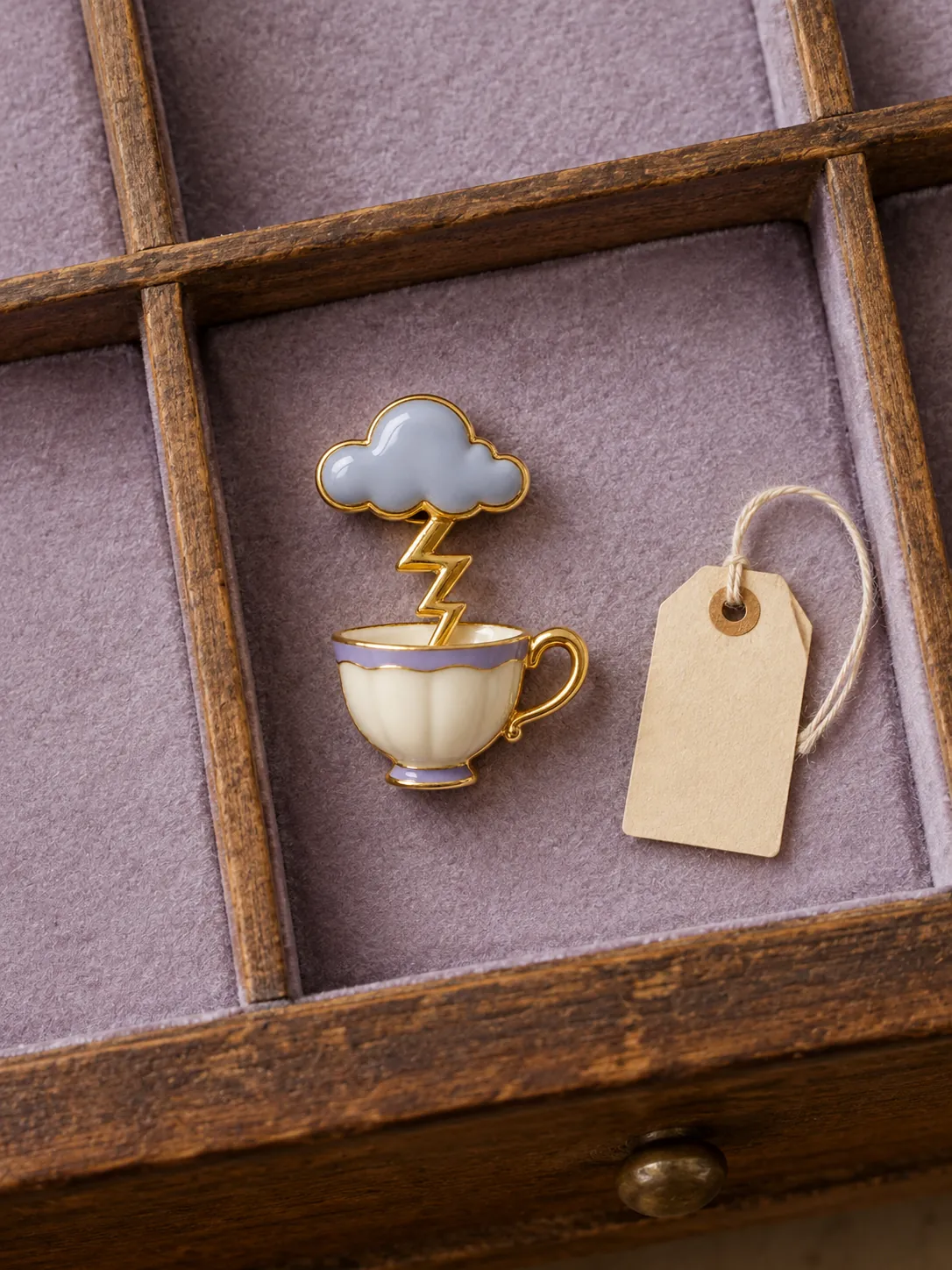 Teacup Storm Brooch — In the specimen drawer