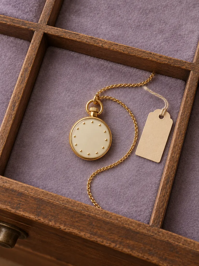 Time Off Pocket Watch Pendant — In the specimen drawer