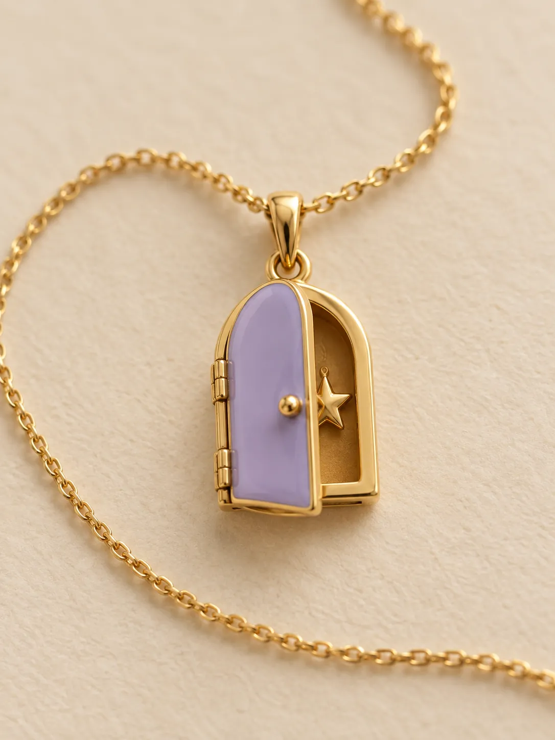 Tiny Door Locket — Close-up detail